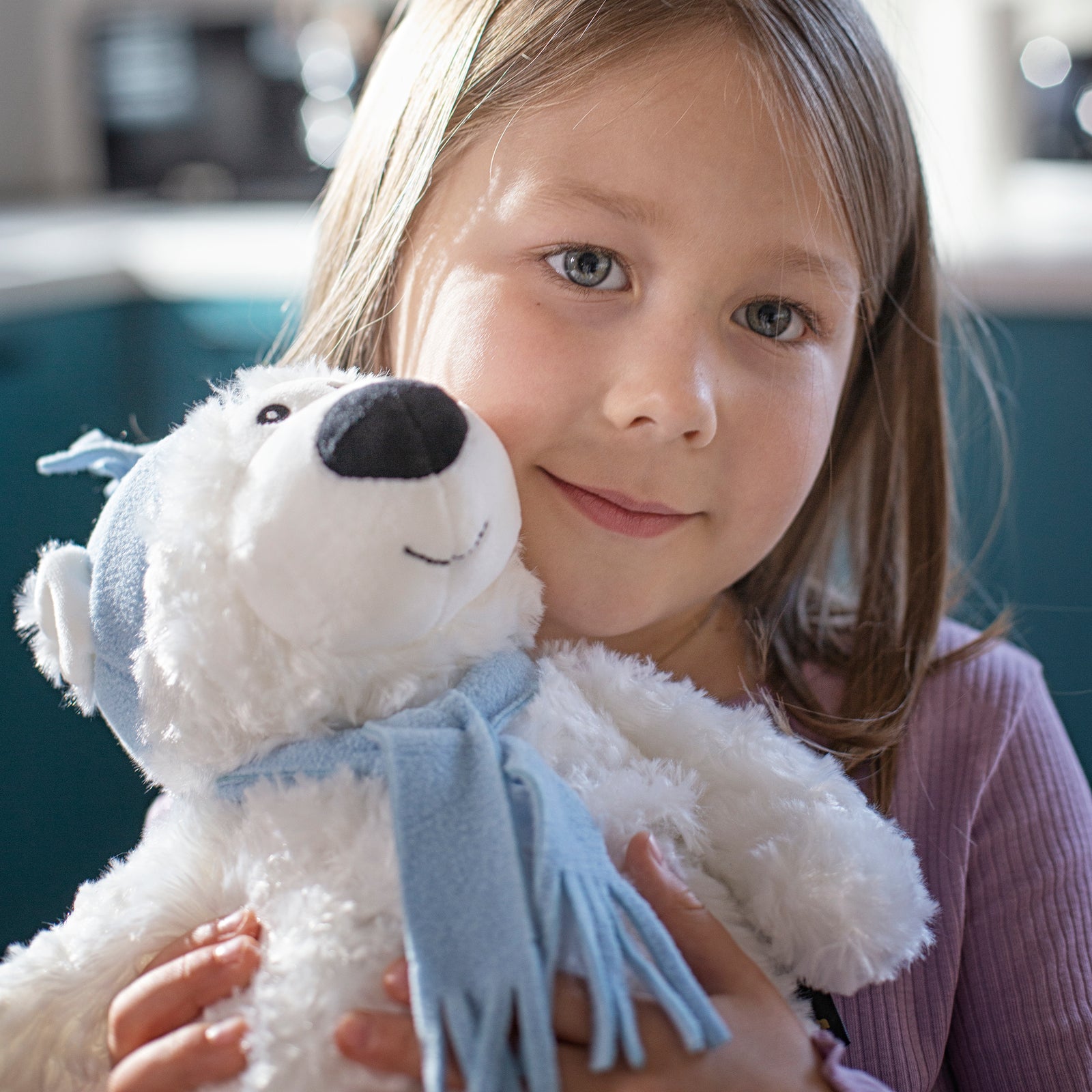 Zhu Zhu Warm Snuggles Snow Bear Teddy - Microwave Heatable Soft Toy Hottie