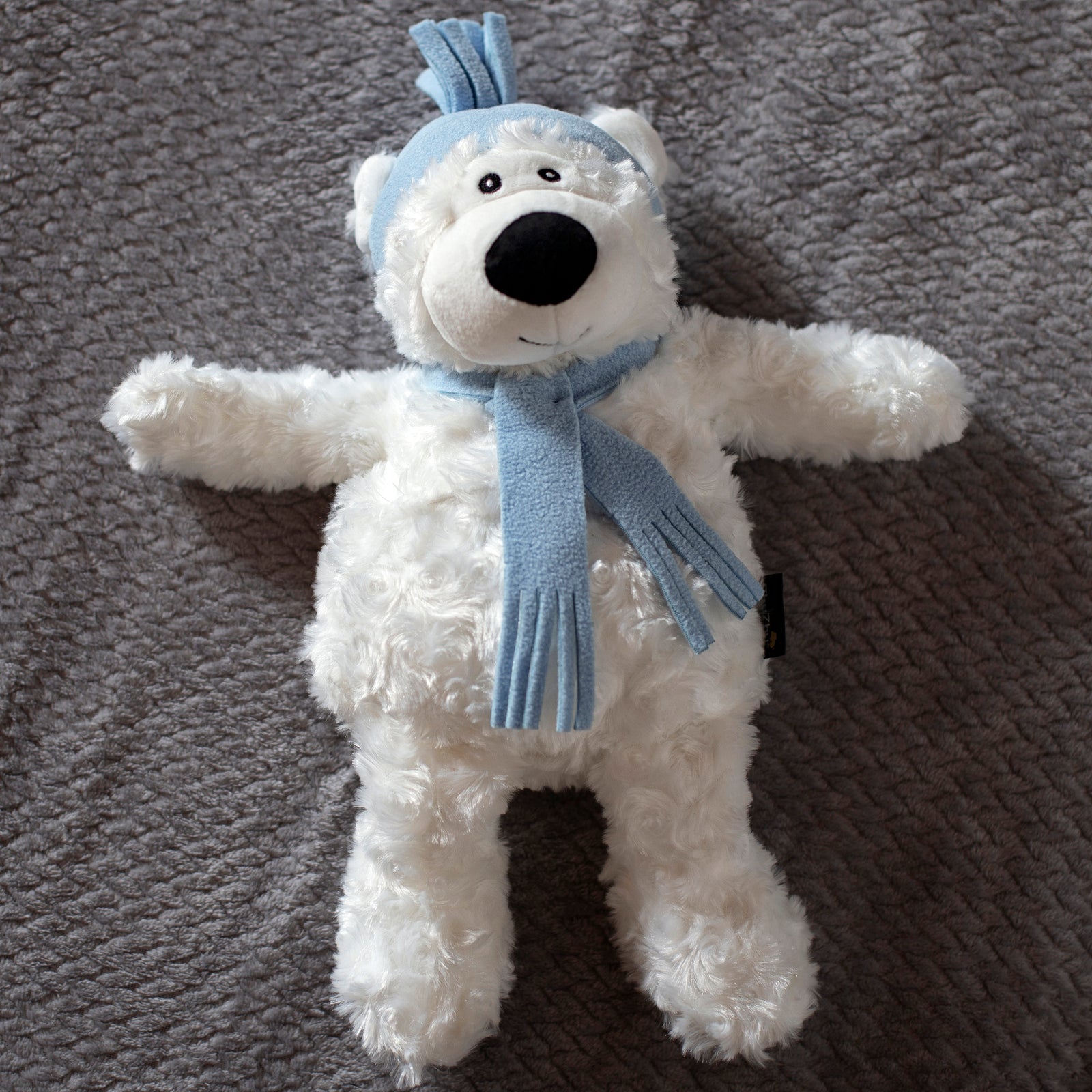 Zhu Zhu Warm Snuggles Snow Bear Teddy - Microwave Heatable Soft Toy Hottie