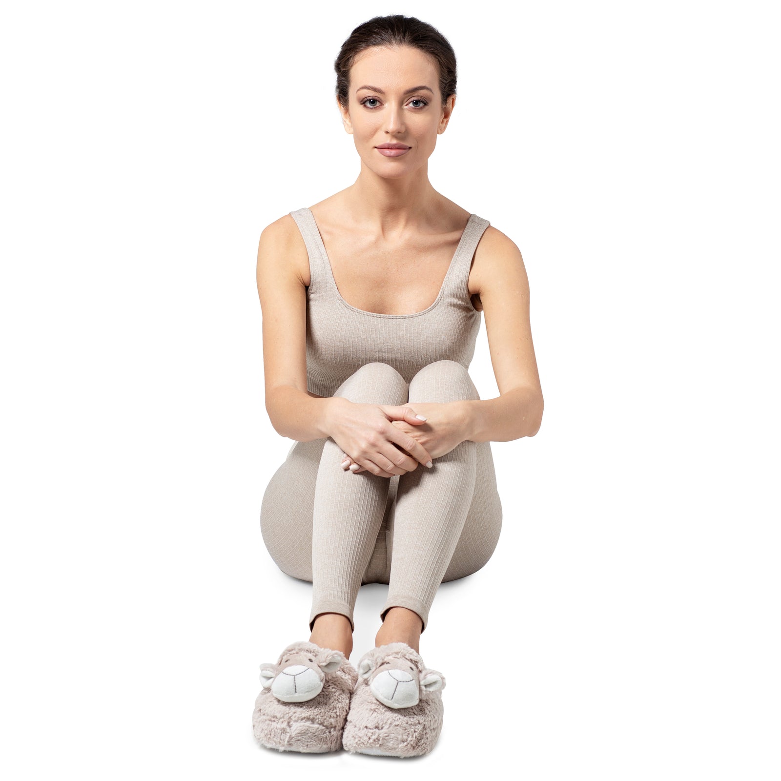 Zhu-Zhu Furry Animal Slippers - Sheep / Lamb