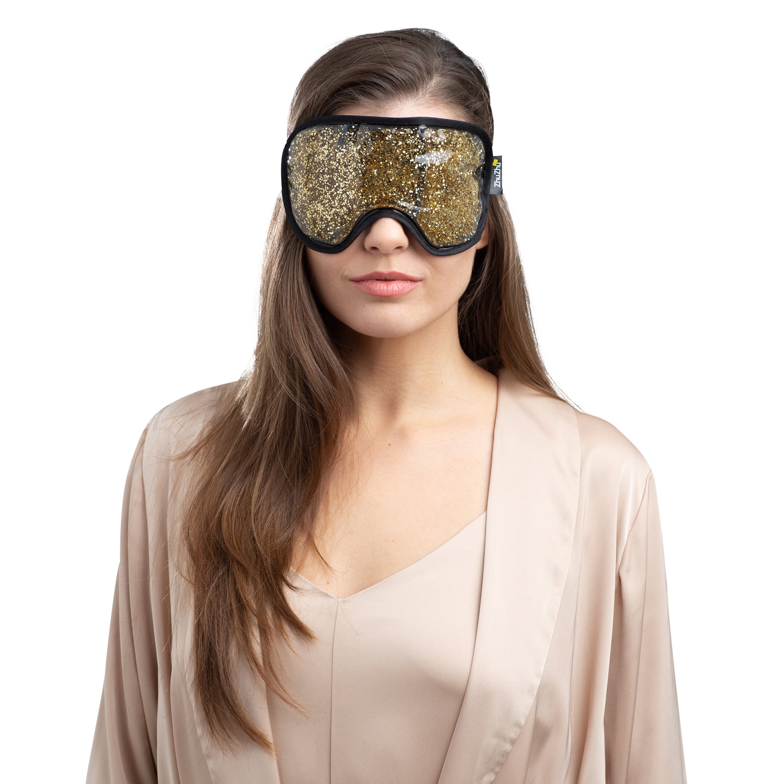 Zhu-Zhu Glitter Gel Hot & Cold Eye Mask - Gold