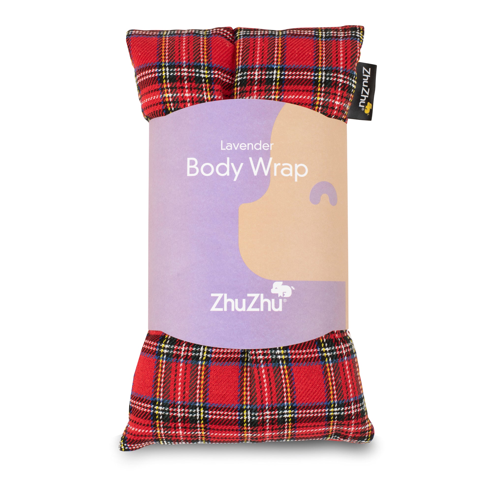 Zhu-Zhu Lavender Body Wrap Microwave Wheat Bag - Red Tartan