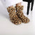 Zhu-Zhu Leopard Plush Feet Warmers - Microwavable Slipper Boots