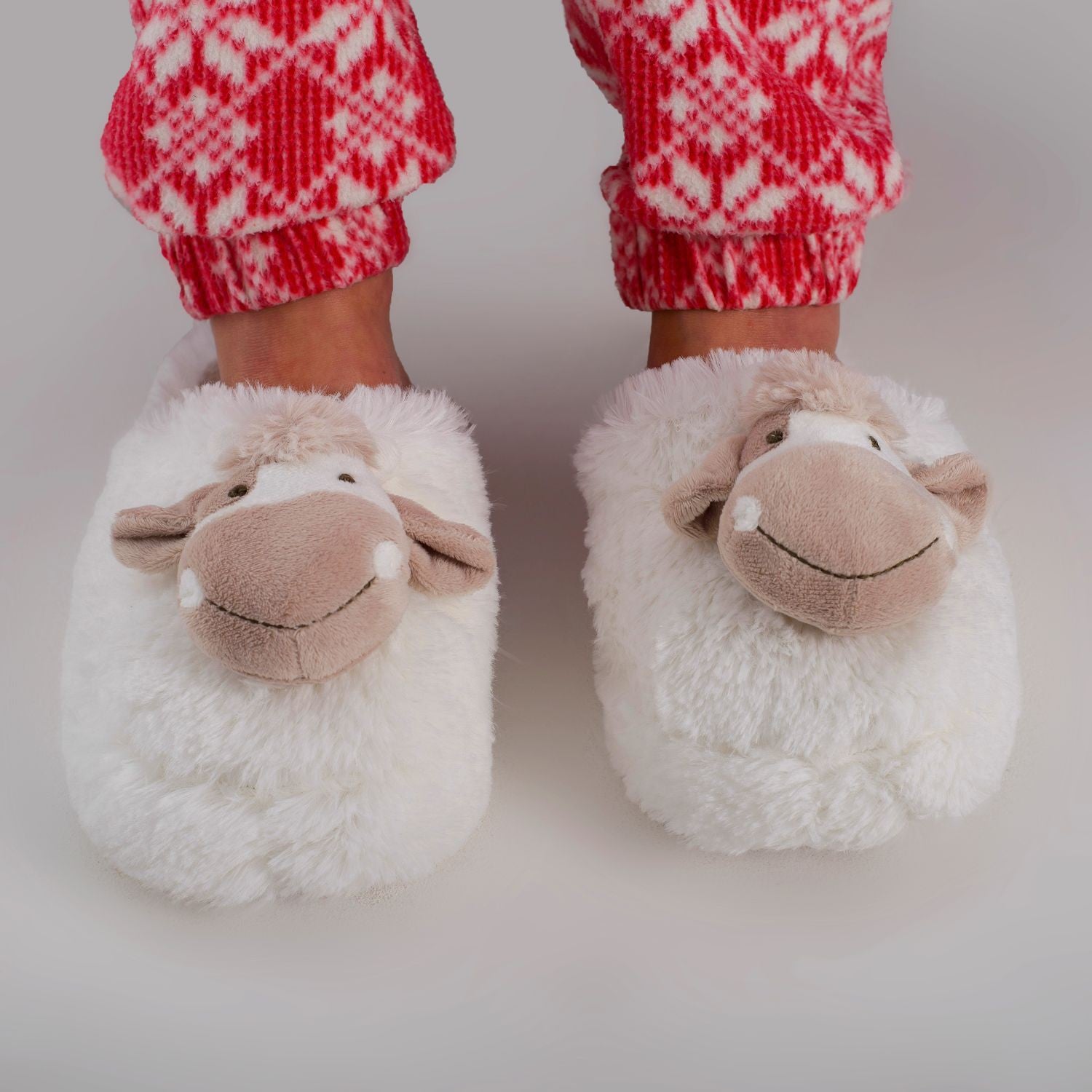 Zhu-Zhu Furry Animal Slippers - Cow