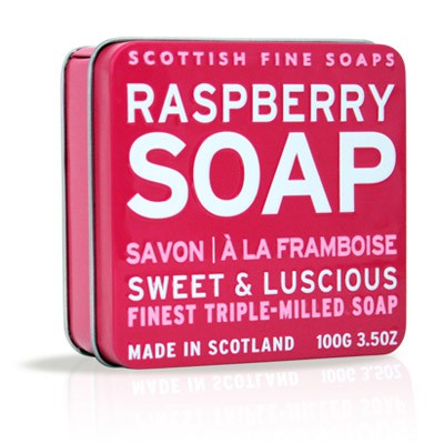Scottish Fine Soaps - Raspberry Soap in a Tin