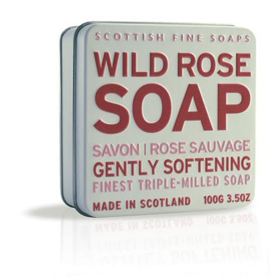 Scottish Fine Soaps - Wild Rose Soap in a Tin