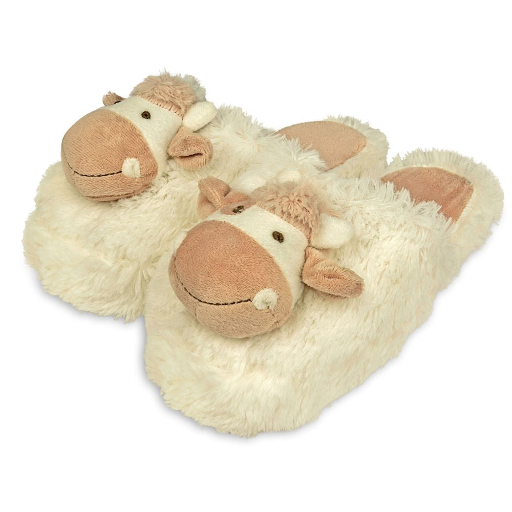 Zhu-Zhu Furry Animal Slippers - Cow