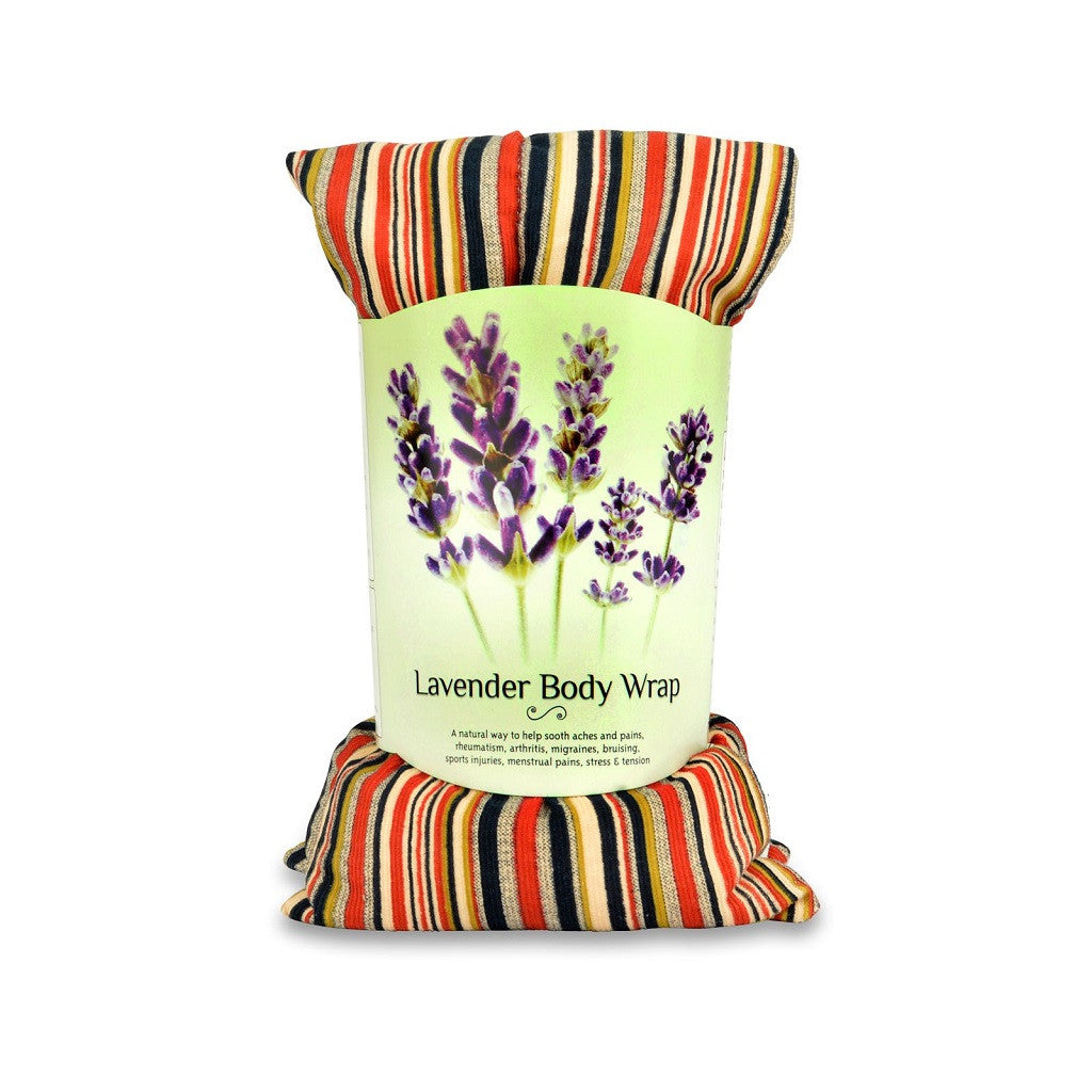 Zhu-Zhu Lavender Body Wrap Microwave Wheat Bag - Striped Cotton