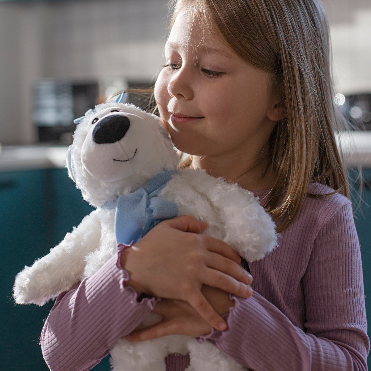 Zhu Zhu Warm Snuggles Snow Bear Teddy - Microwave Heatable Soft Toy Hottie