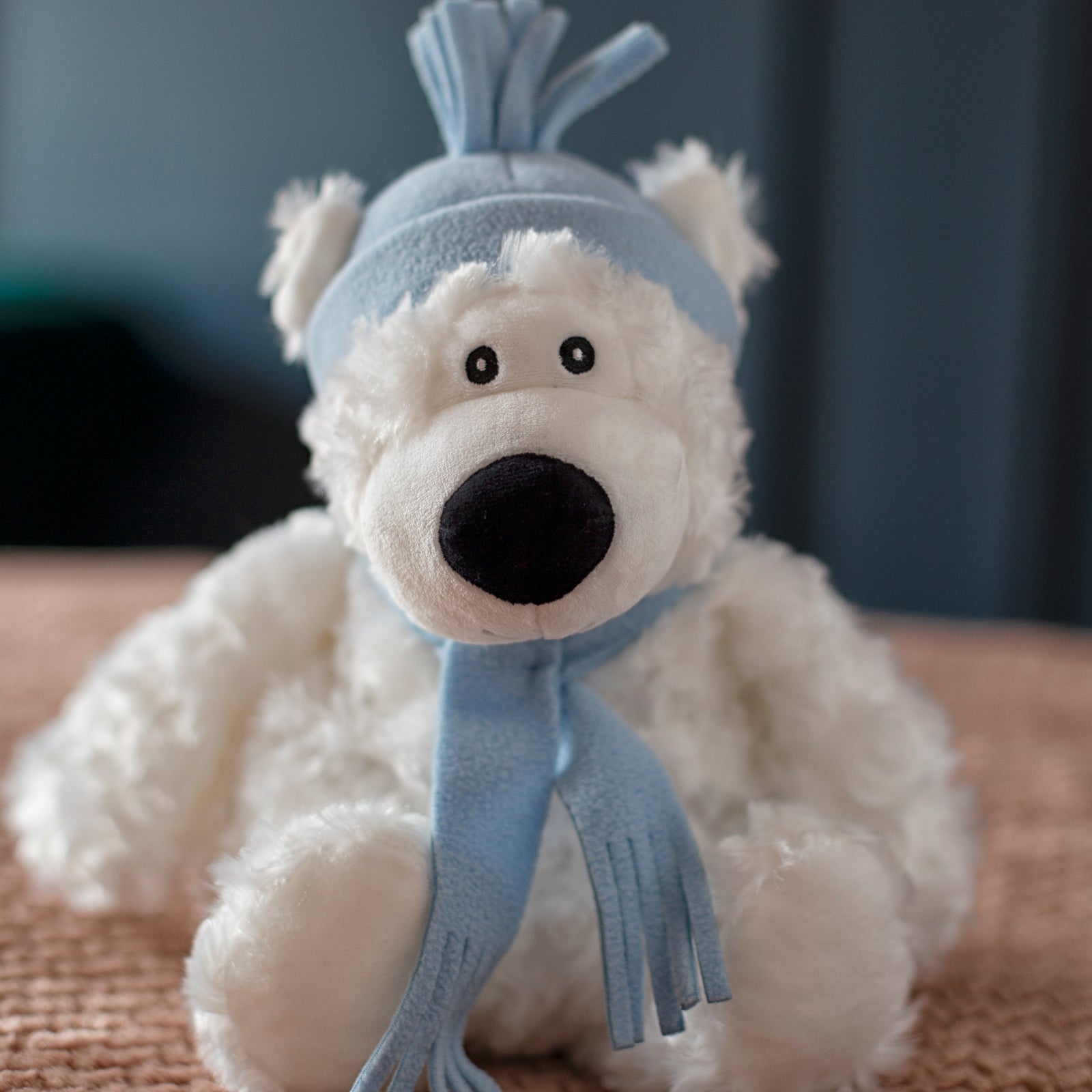 Zhu Zhu Warm Snuggles Snow Bear Teddy - Microwave Heatable Soft Toy Hottie