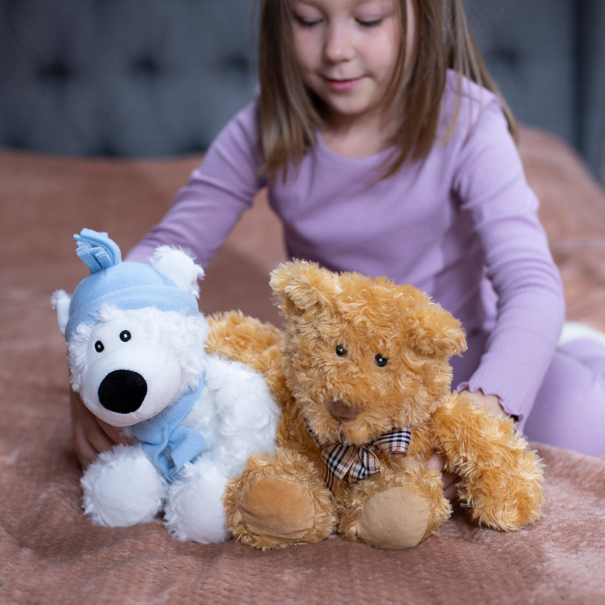 Zhu Zhu Warm Snuggles Snow Bear Teddy - Microwave Heatable Soft Toy Hottie