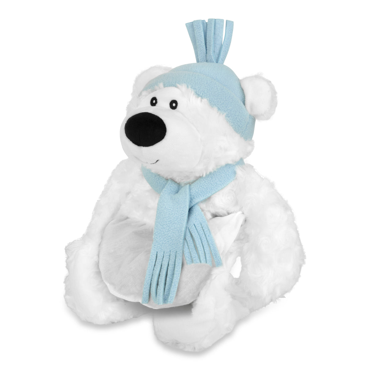 Zhu Zhu Warm Snuggles Snow Bear Teddy - Microwave Heatable Soft Toy Hottie