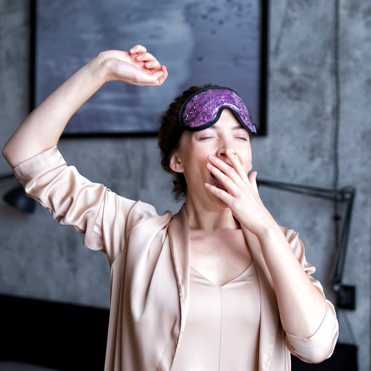 Zhu-Zhu Glitter Gel Hot & Cold Eye Mask - Pink