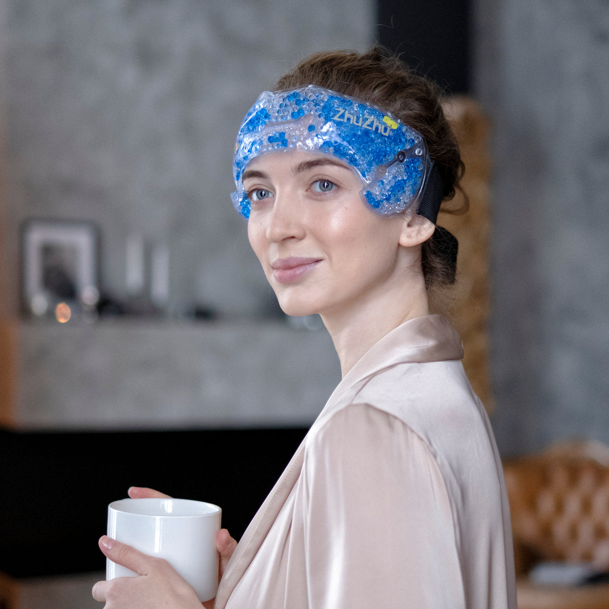 Zhu-Zhu Migraine Hot & Cold Pack Wrap Therapeutic Gel Beads