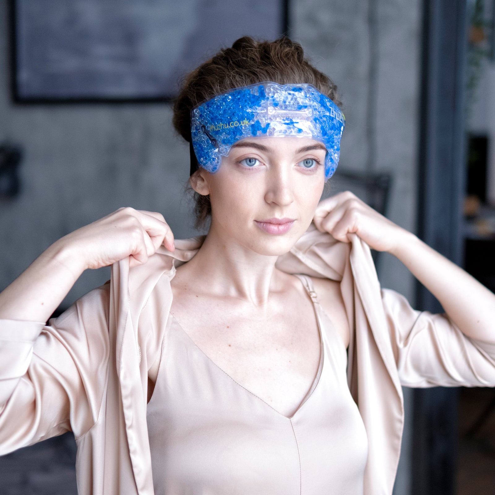 Zhu-Zhu Migraine Hot & Cold Pack Wrap Therapeutic Gel Beads