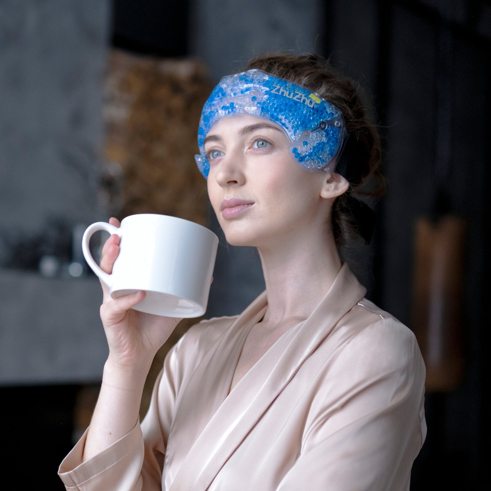 Zhu-Zhu Migraine Hot & Cold Pack Wrap Therapeutic Gel Beads