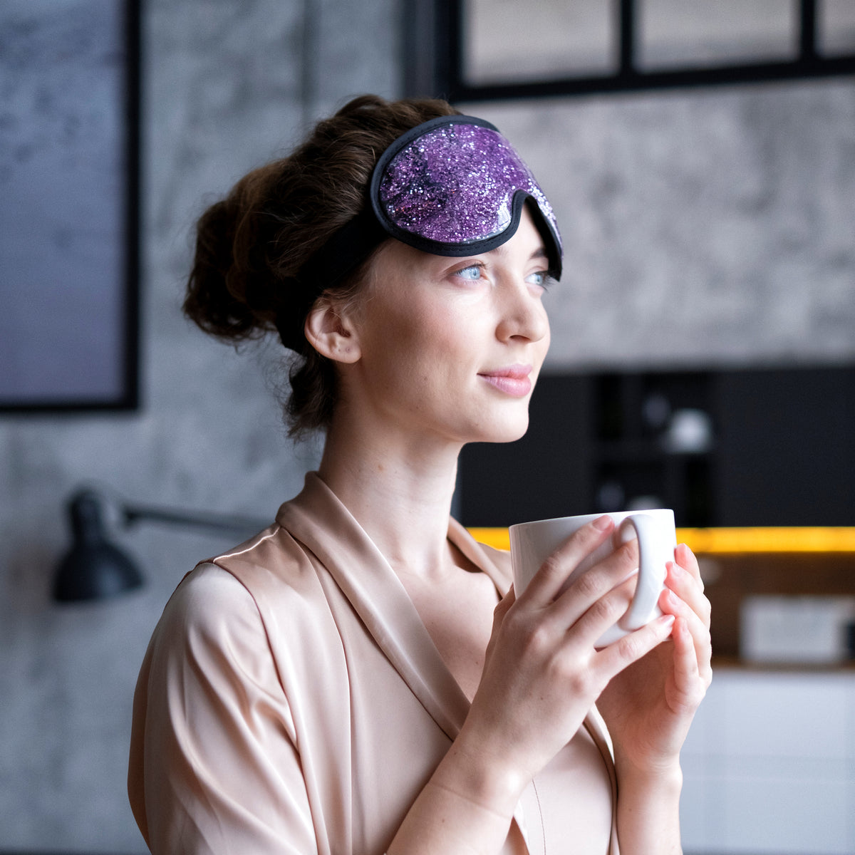 Zhu-Zhu Glitter Gel Hot & Cold Eye Mask - Pink