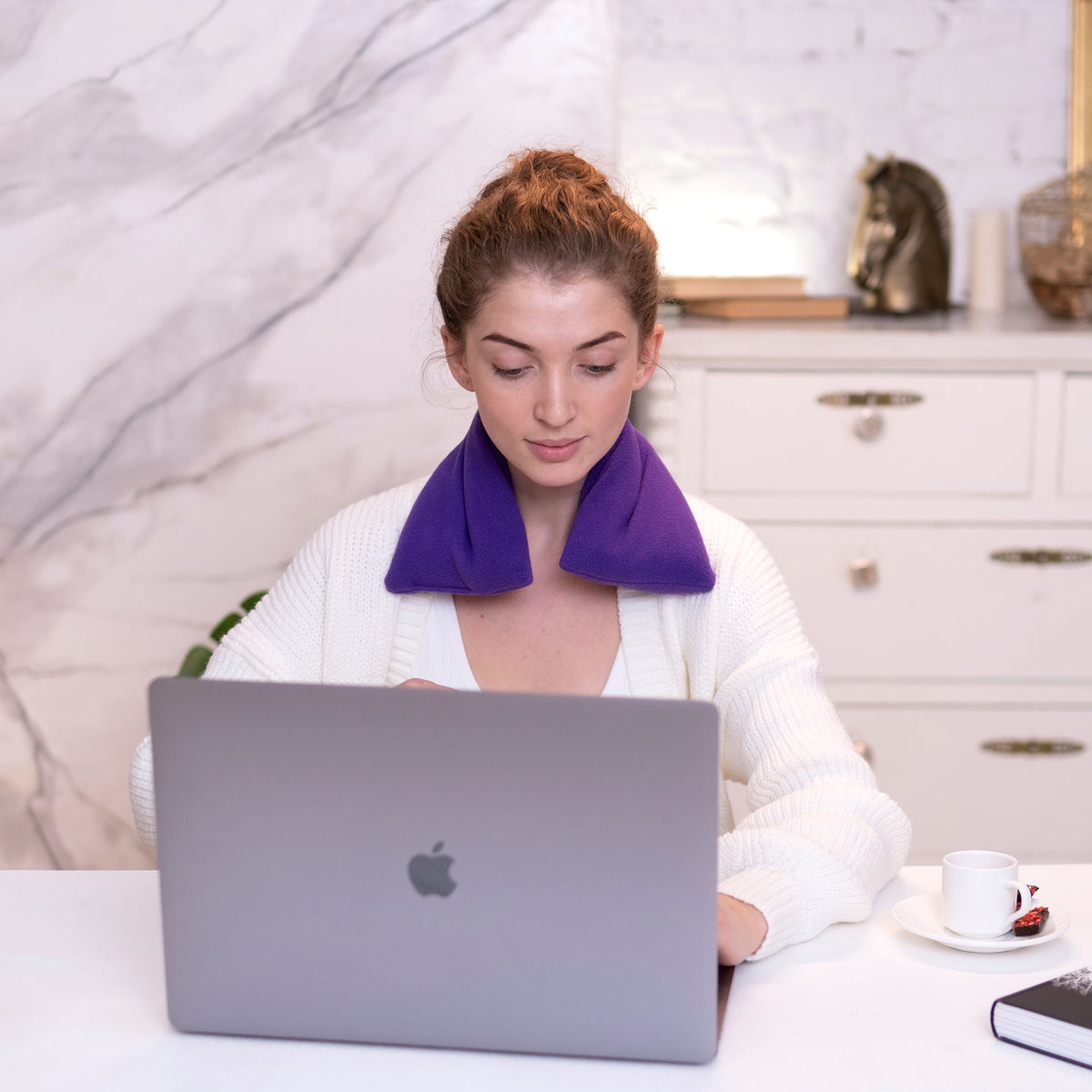 Microwaveable Lavender Body Wrap in Purple