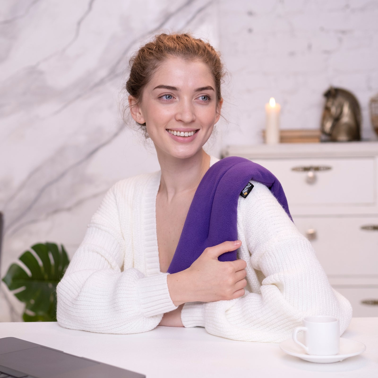 Microwaveable Lavender Body Wrap in Purple