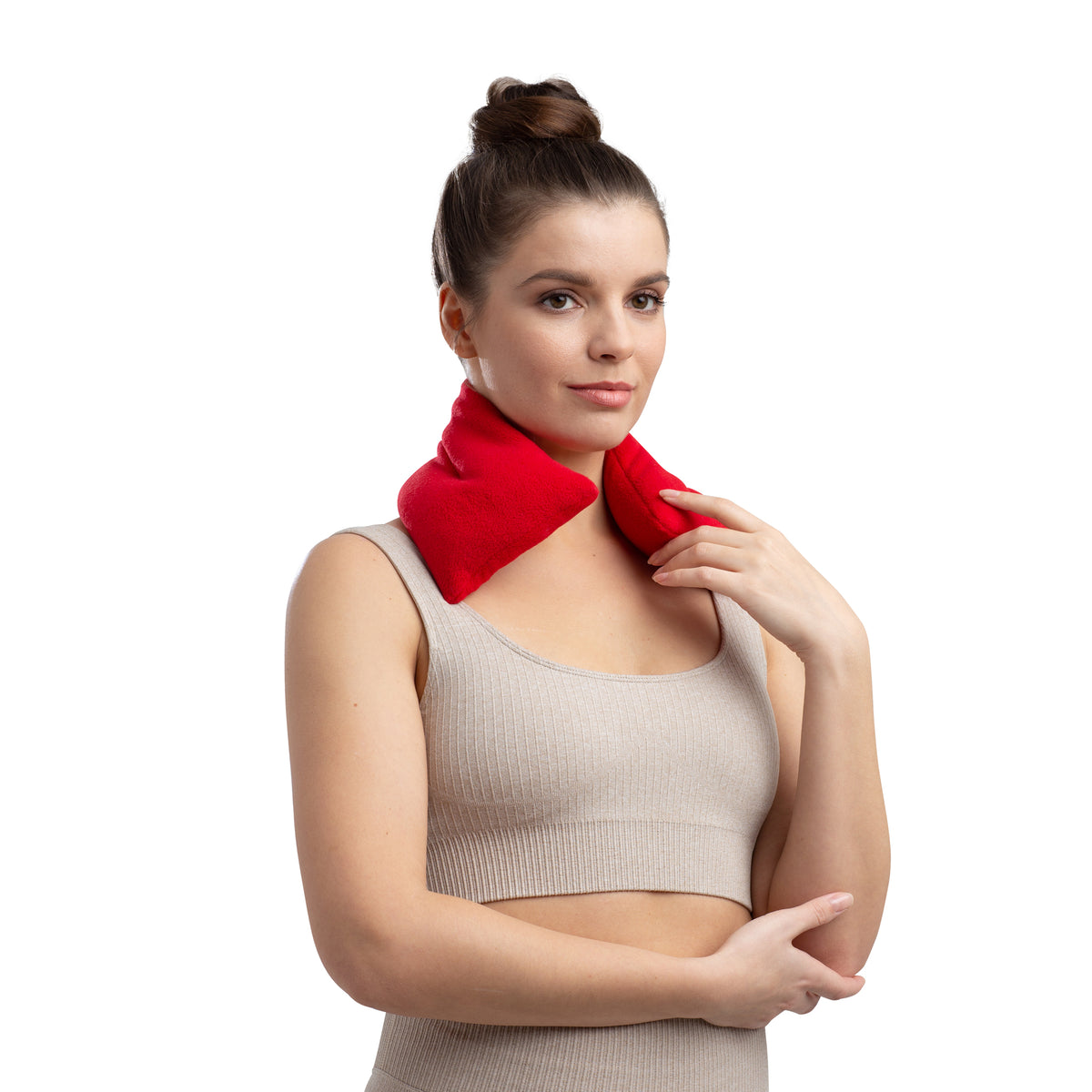 Zhu-Zhu Lavender Body Wrap Microwave Wheat Bag - Red