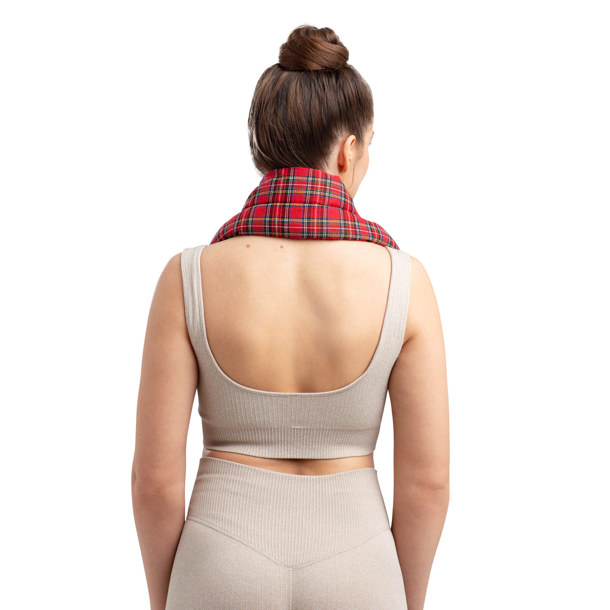 Zhu-Zhu Lavender Body Wrap Microwave Wheat Bag - Red Tartan