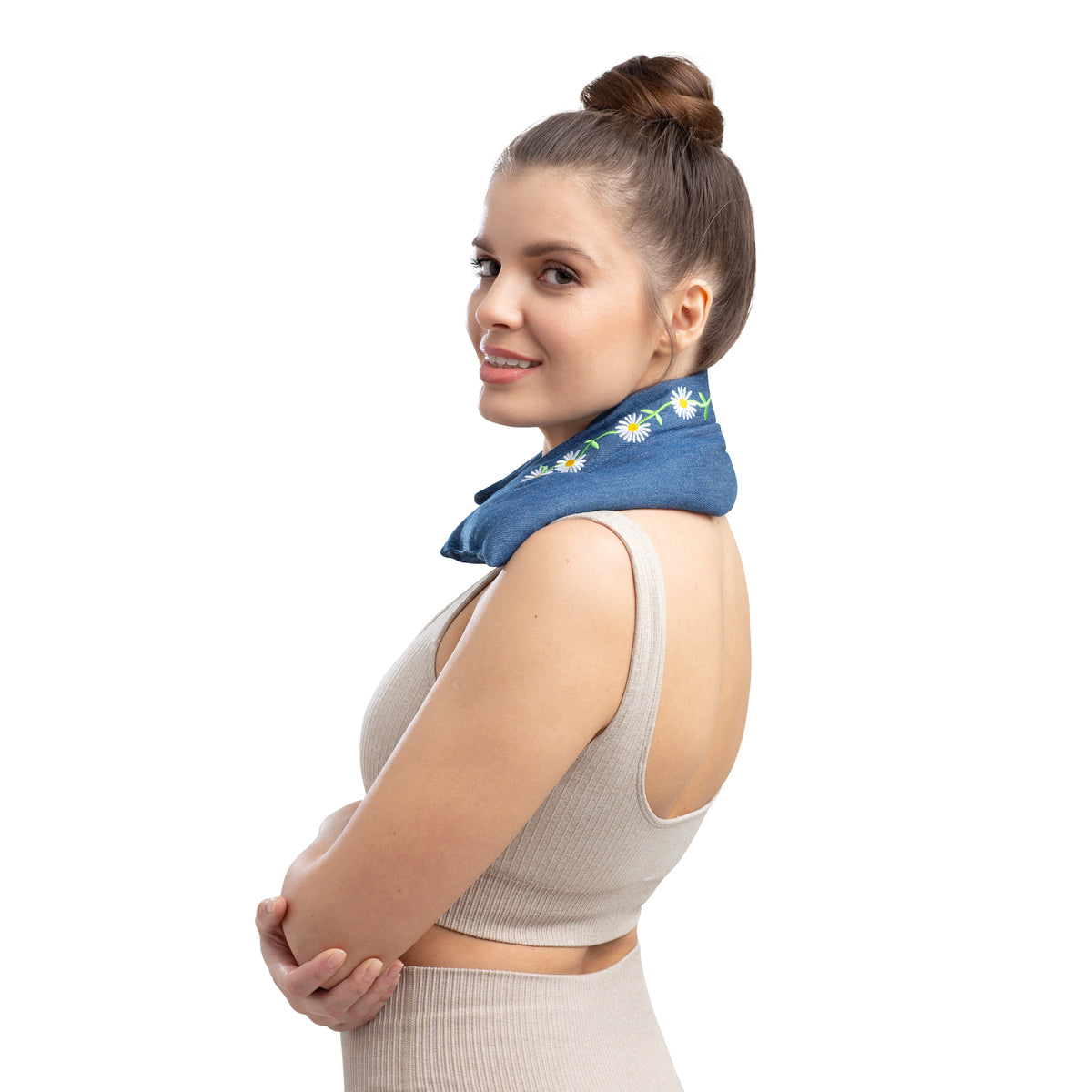 Zhu-Zhu Lavender Body Wrap Microwave Wheat Bag - Denim Daisy Chain