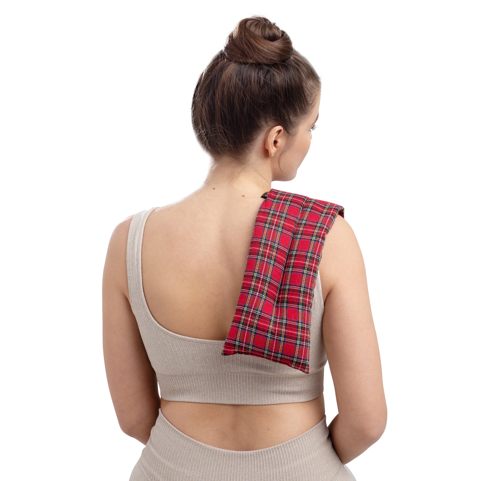 Zhu-Zhu Lavender Body Wrap Microwave Wheat Bag - Red Tartan