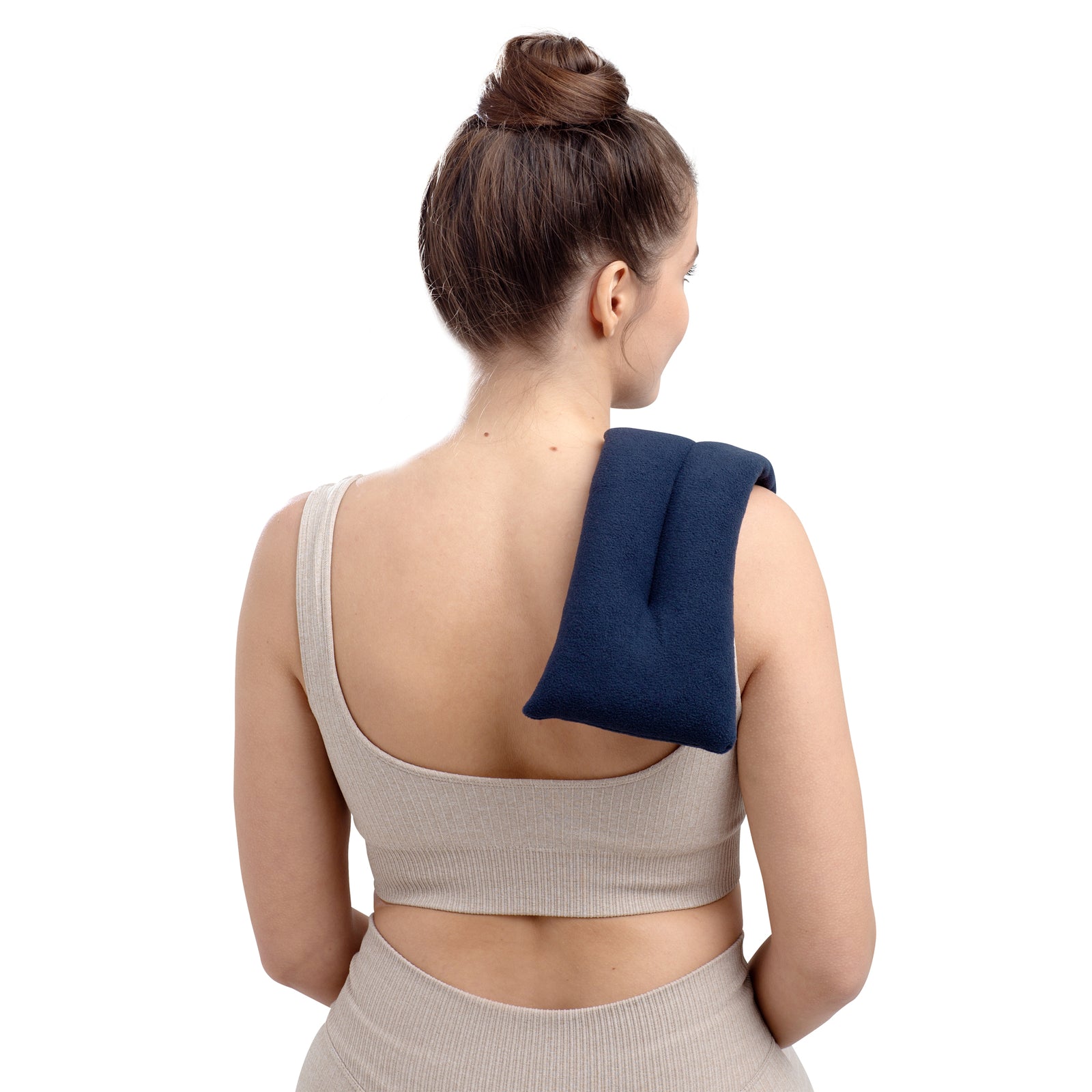 Zhu-Zhu Unscented Body Wrap Microwavable Wheat Bag - Navy Fleece