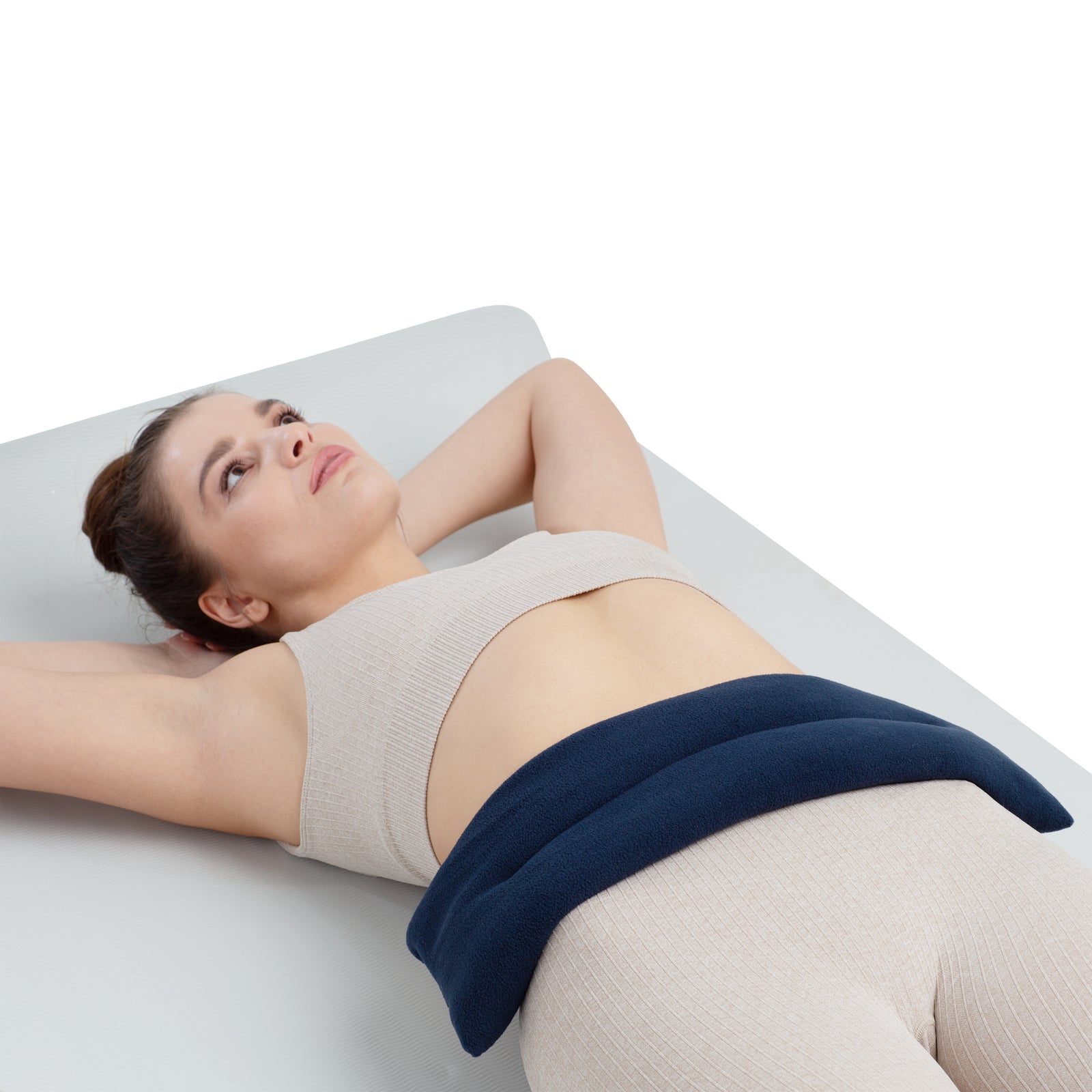 Zhu-Zhu Unscented Body Wrap Microwavable Wheat Bag - Navy Fleece