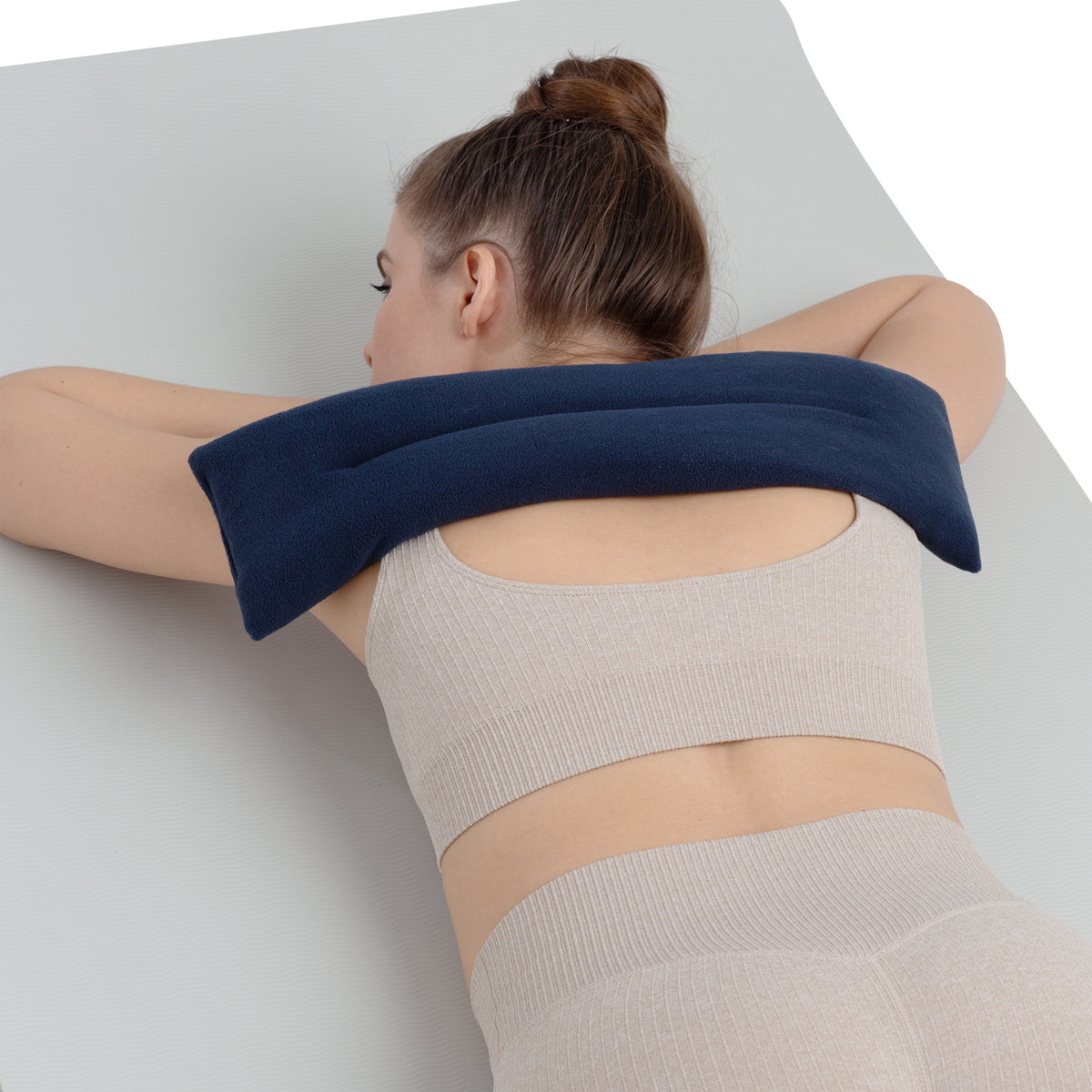 Zhu-Zhu Unscented Body Wrap Microwavable Wheat Bag - Navy Fleece