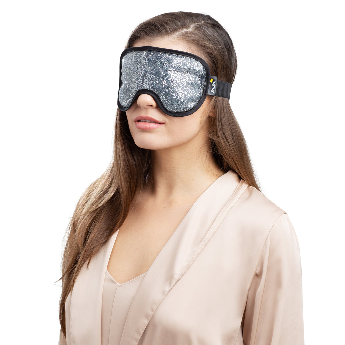 Zhu-Zhu Glitter Gel Hot & Cold Eye Mask - Silver