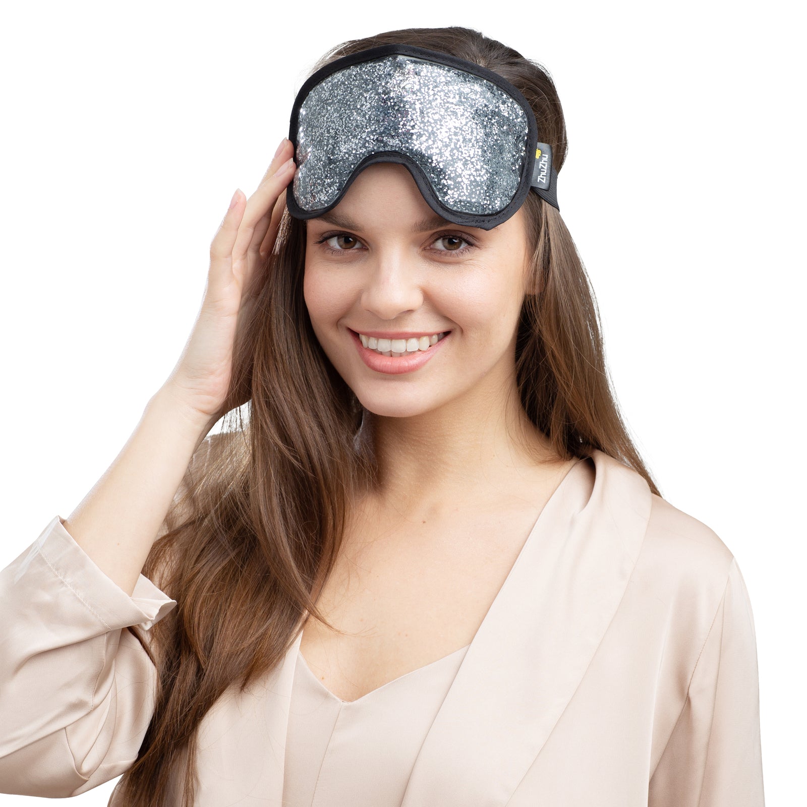 Zhu-Zhu Glitter Gel Hot & Cold Eye Mask - Silver