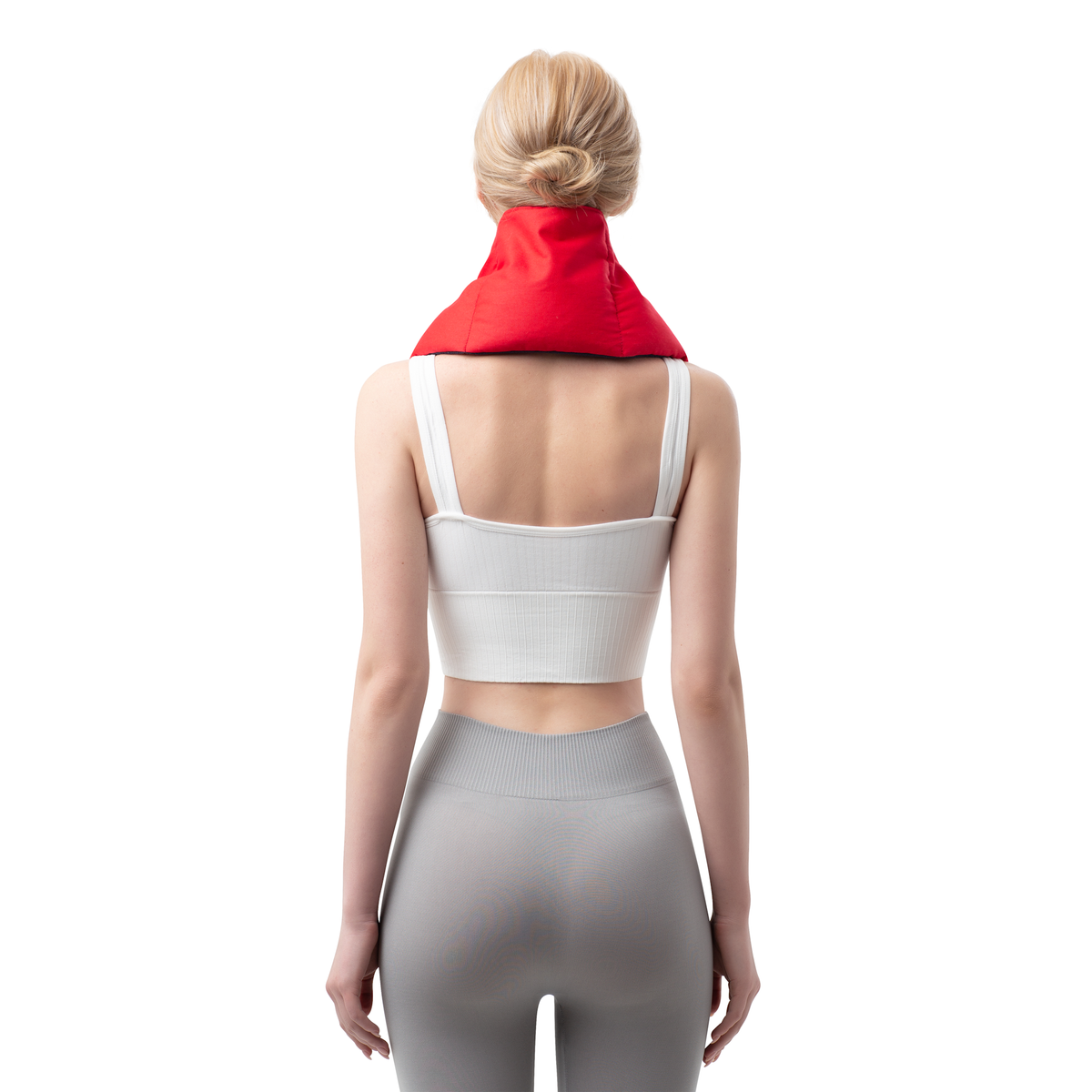 Zhu-Zhu Soothing Heat Pack - Navy Fleece & Red Twill Unscented Microwave Wheat Bag