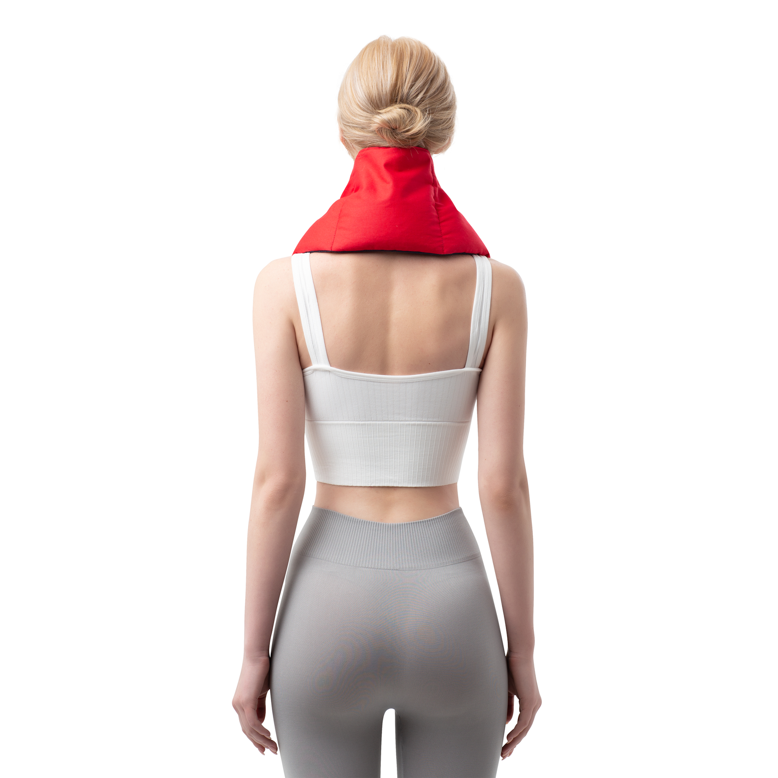 Zhu-Zhu Soothing Heat Pack - Navy Fleece & Red Twill Unscented Microwave Wheat Bag