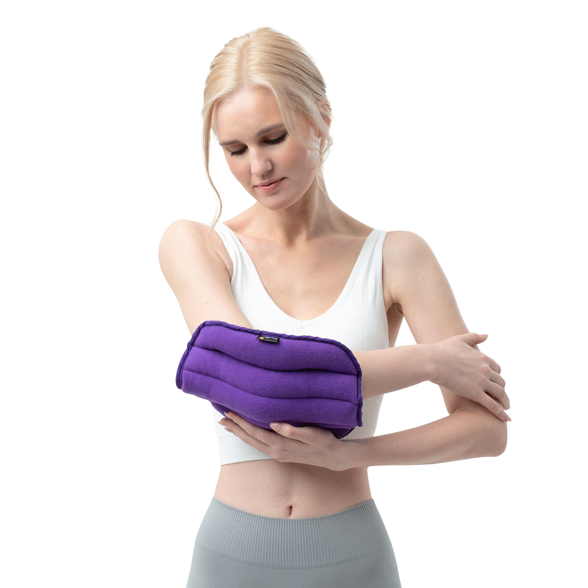 Microwaveable Heat Pad in Purple Fleece