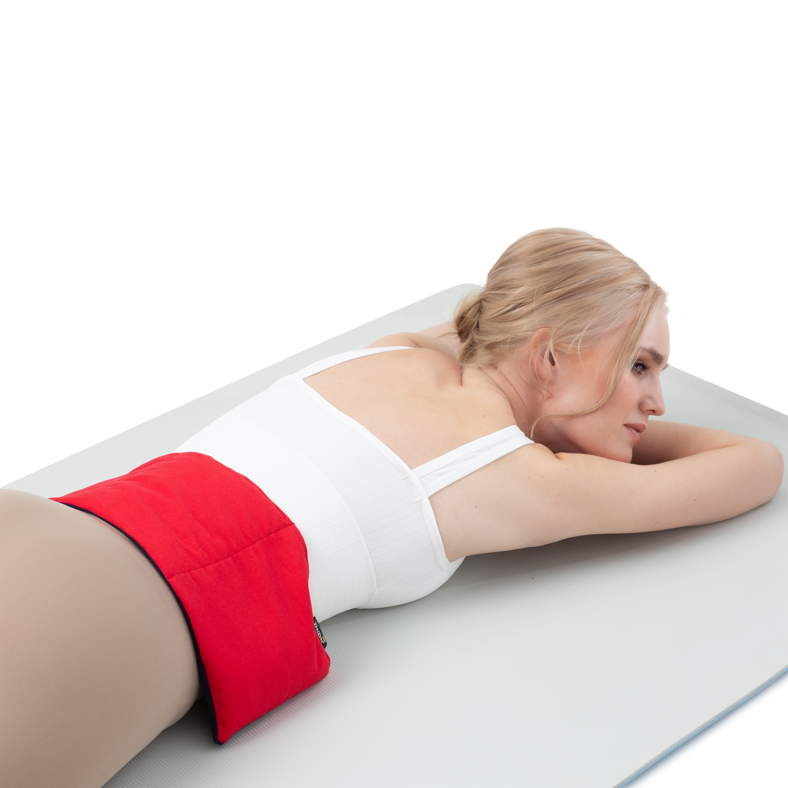 Zhu-Zhu Soothing Heat Pack - Navy Fleece & Red Twill Unscented Microwave Wheat Bag