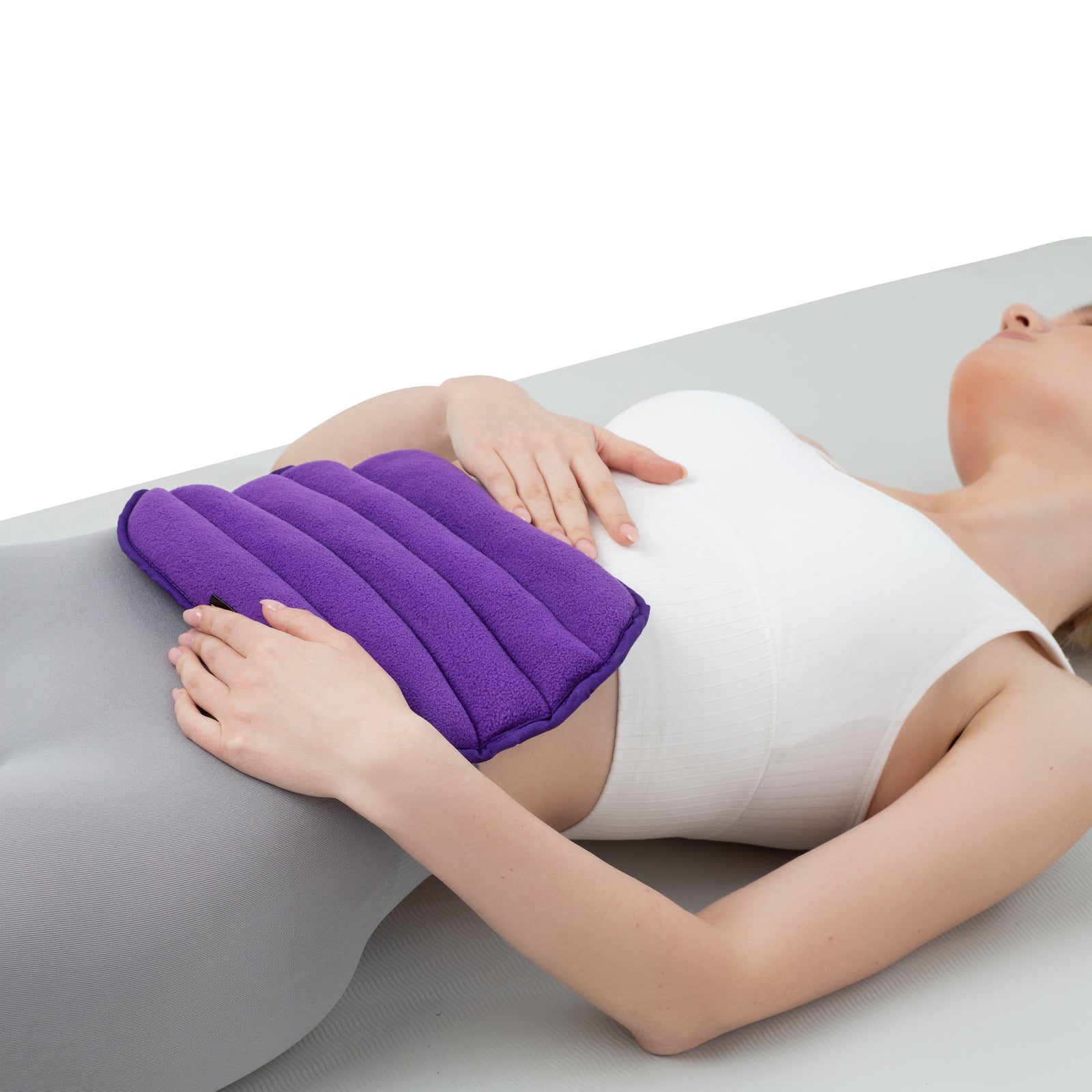 Microwaveable Heat Pad in Purple Fleece