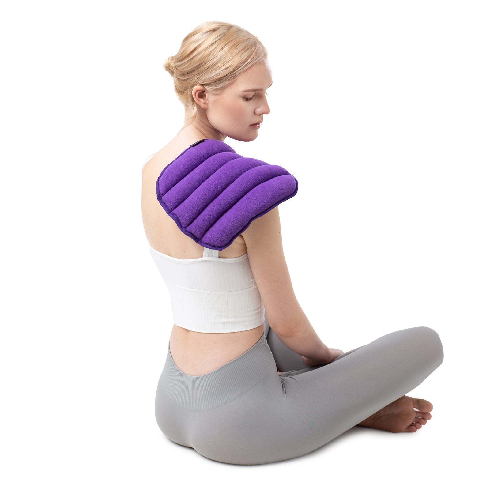 Microwaveable Heat Pad in Purple Fleece