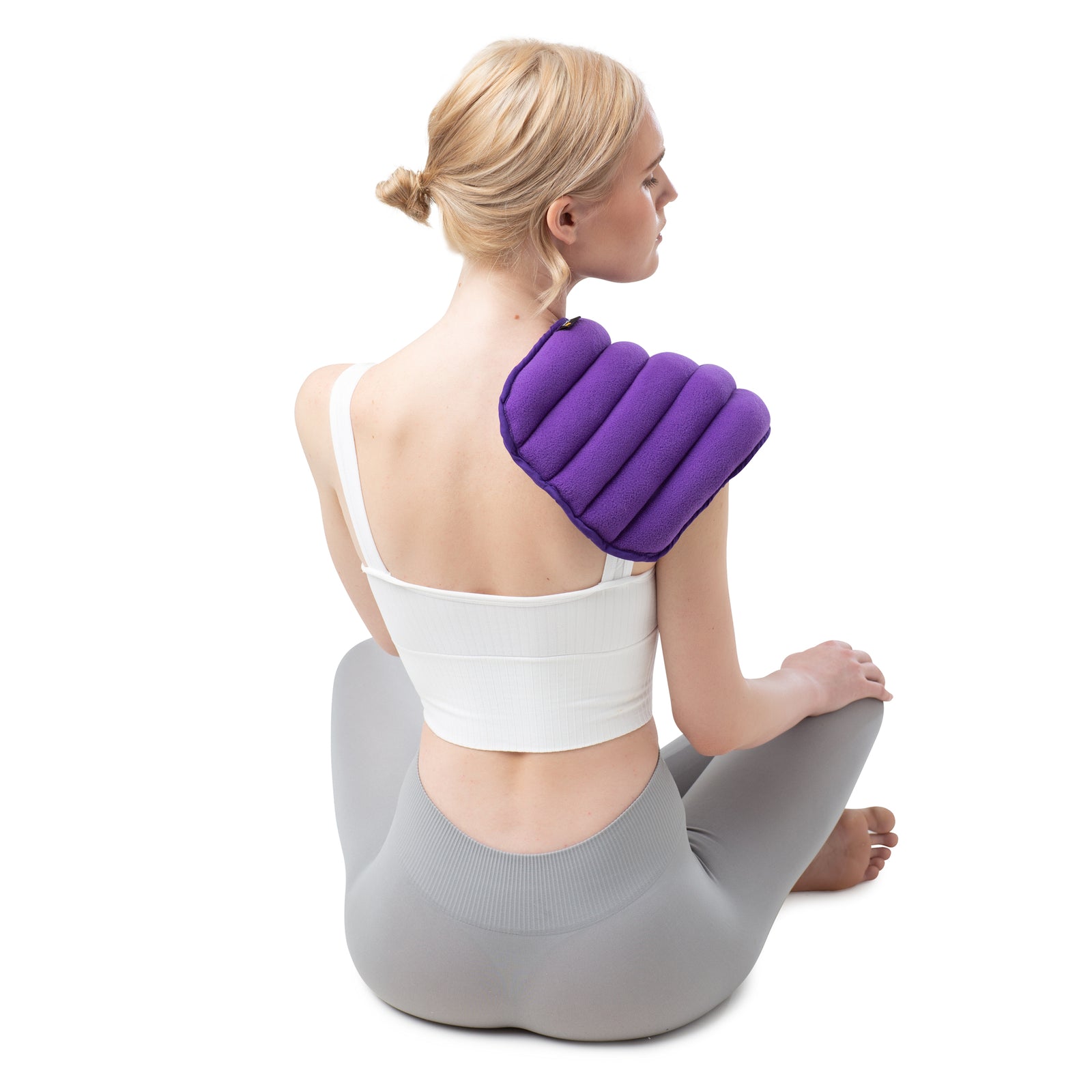 Microwaveable Heat Pad in Purple Fleece