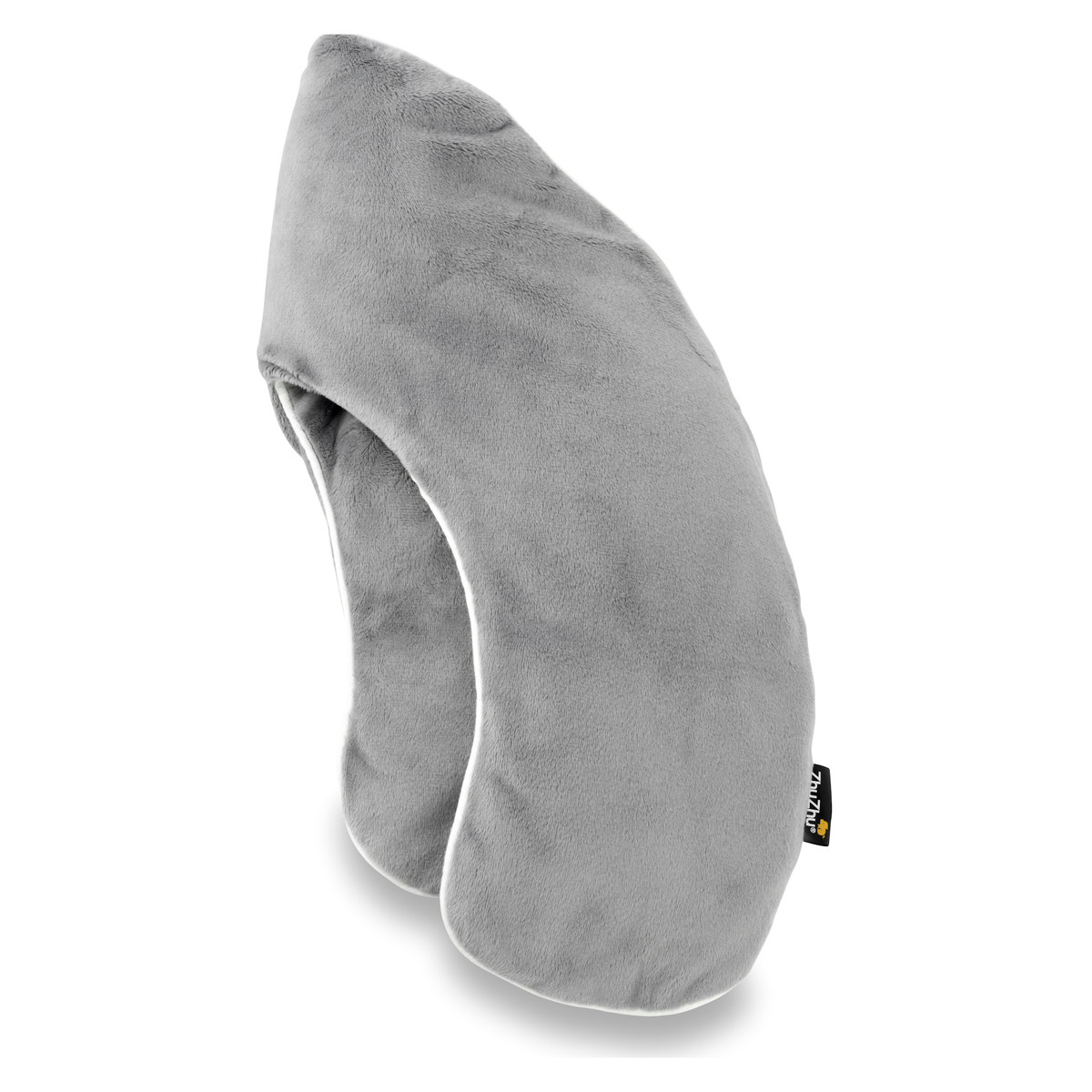 Microwave Lavender Neck Warmer In Grey Velour