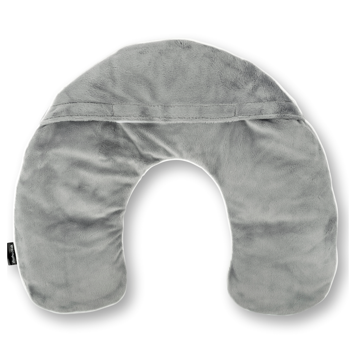 Microwave Lavender Neck Warmer In Grey Velour