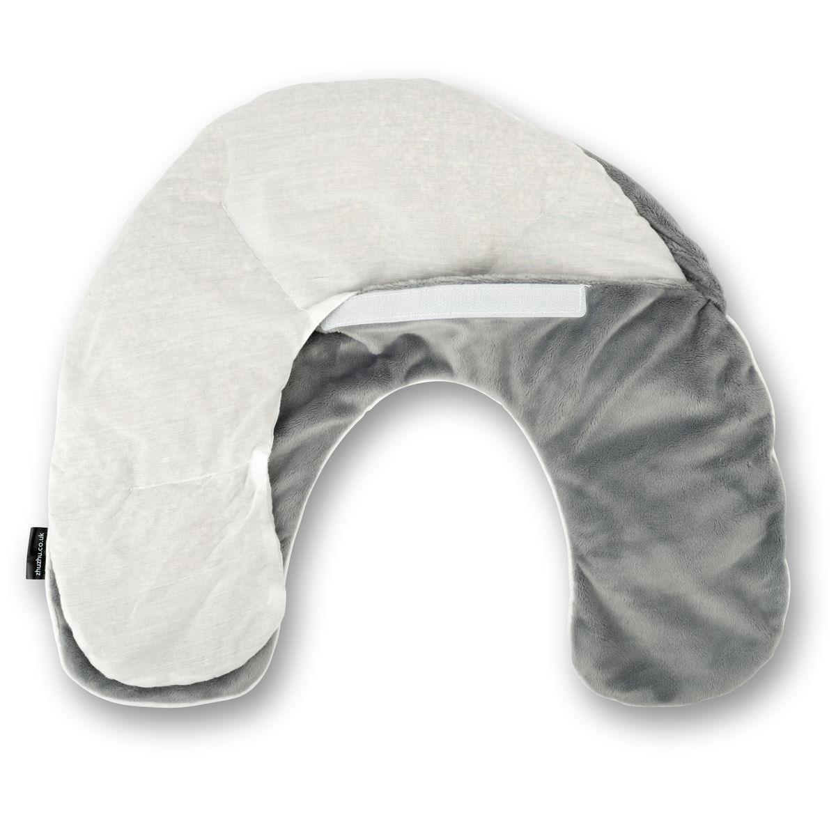 Microwave Lavender Neck Warmer In Grey Velour