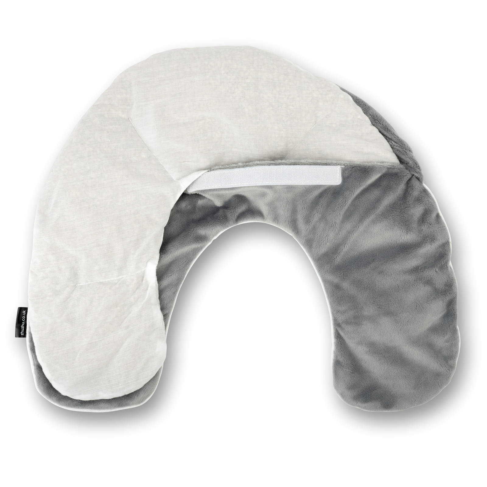 Microwave Lavender Neck Warmer In Grey Velour