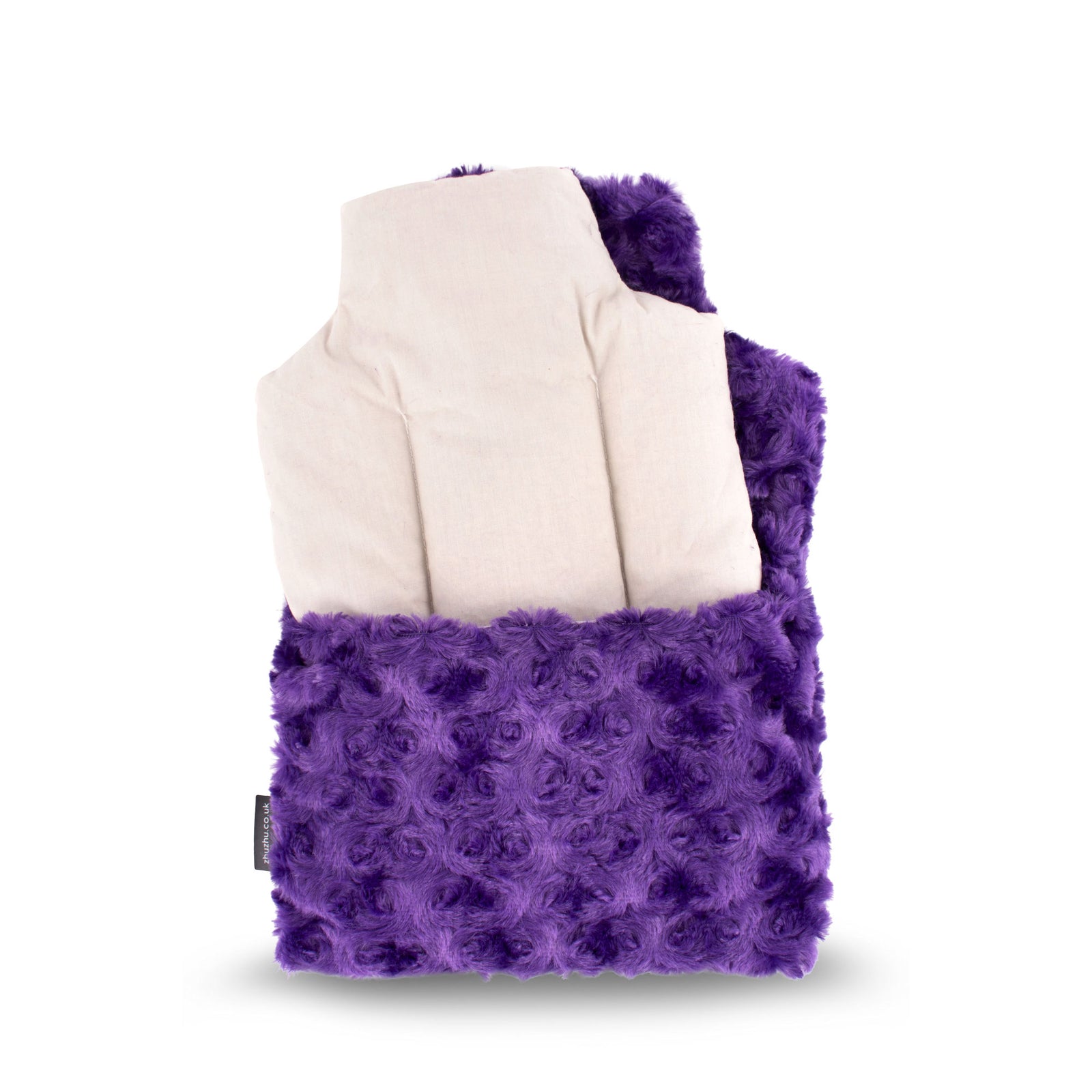 Zhu Zhu Purple Swirl Plush Hot Bottle Body Warmer - Microwavable Lavender Wheat Bag