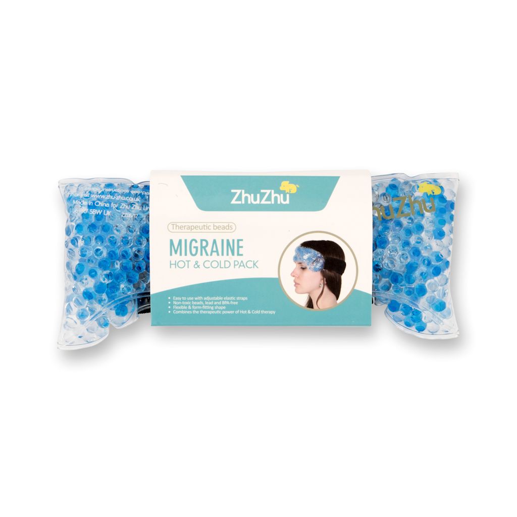 Zhu-Zhu Migraine Hot & Cold Pack Wrap Therapeutic Gel Beads