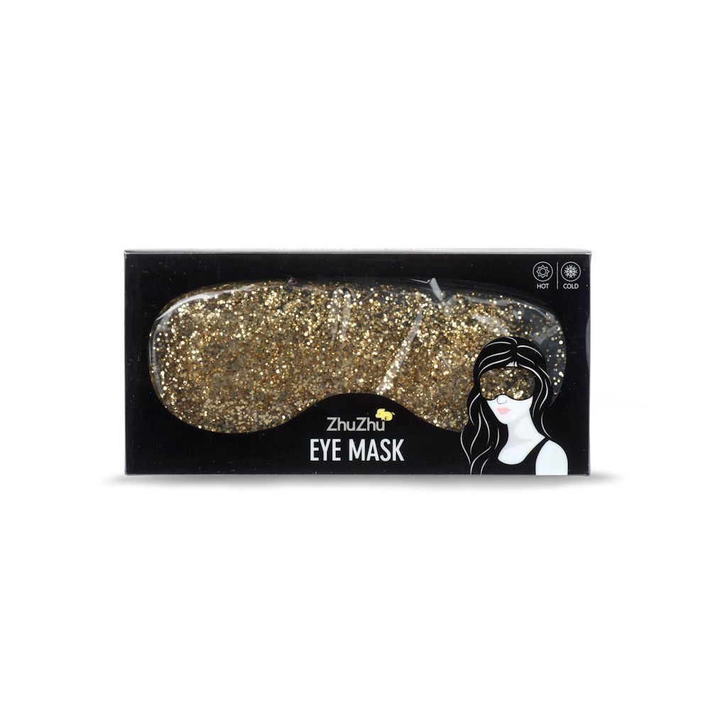 Zhu-Zhu Glitter Gel Hot & Cold Eye Mask - Gold