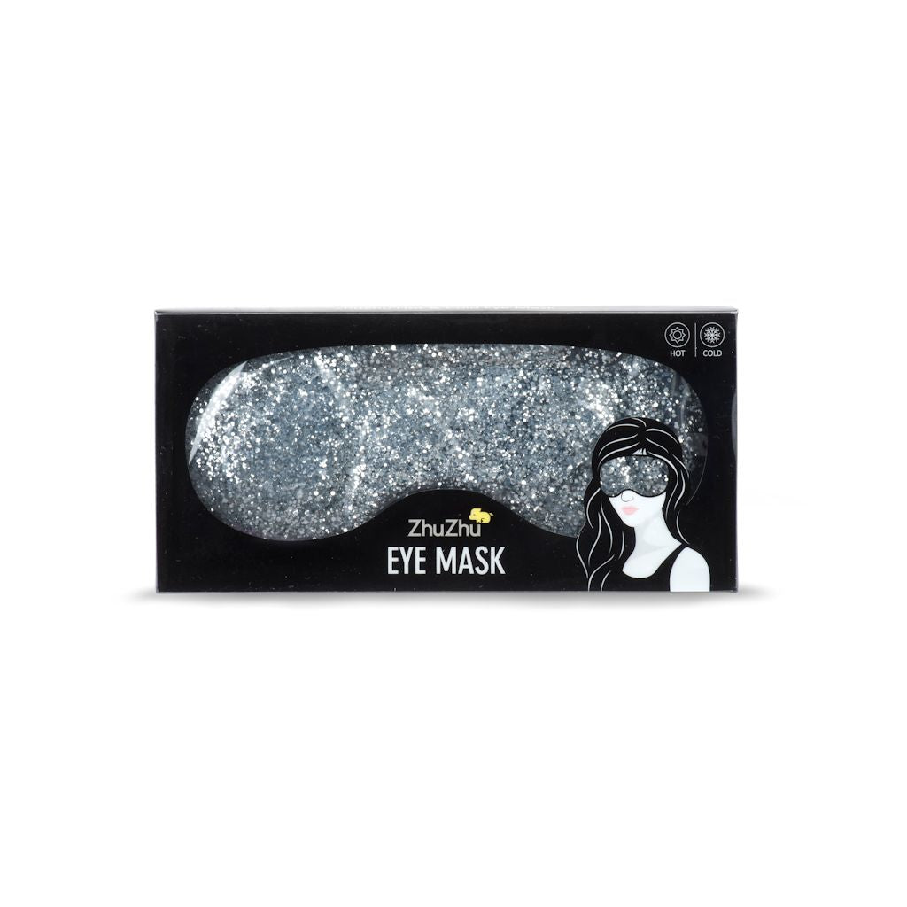 Zhu-Zhu Glitter Gel Hot & Cold Eye Mask - Silver