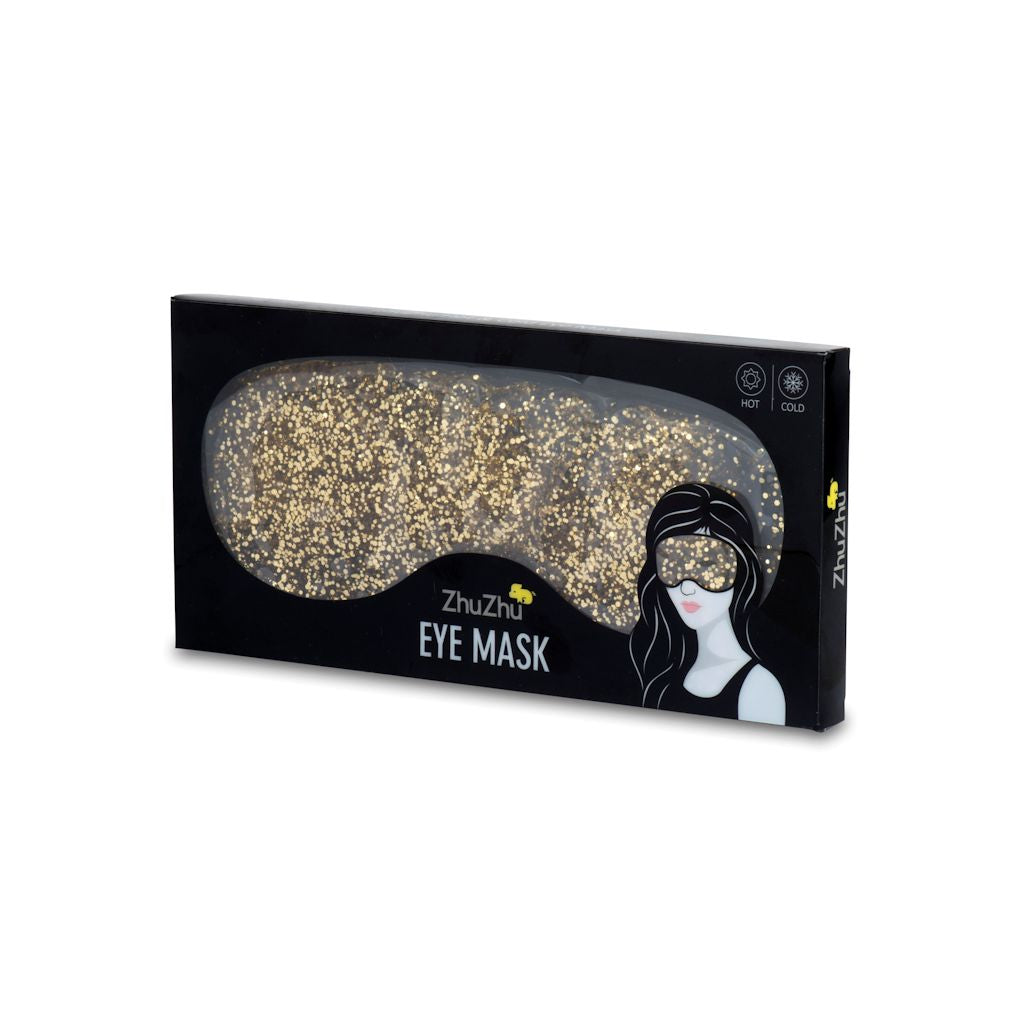 Zhu-Zhu Glitter Gel Hot & Cold Eye Mask - Gold