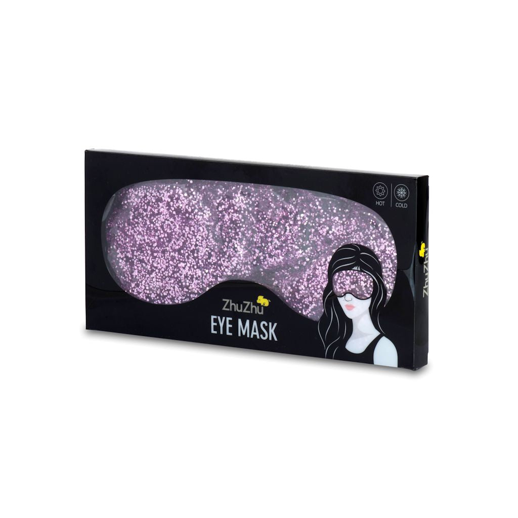 Zhu-Zhu Glitter Gel Hot & Cold Eye Mask - Pink