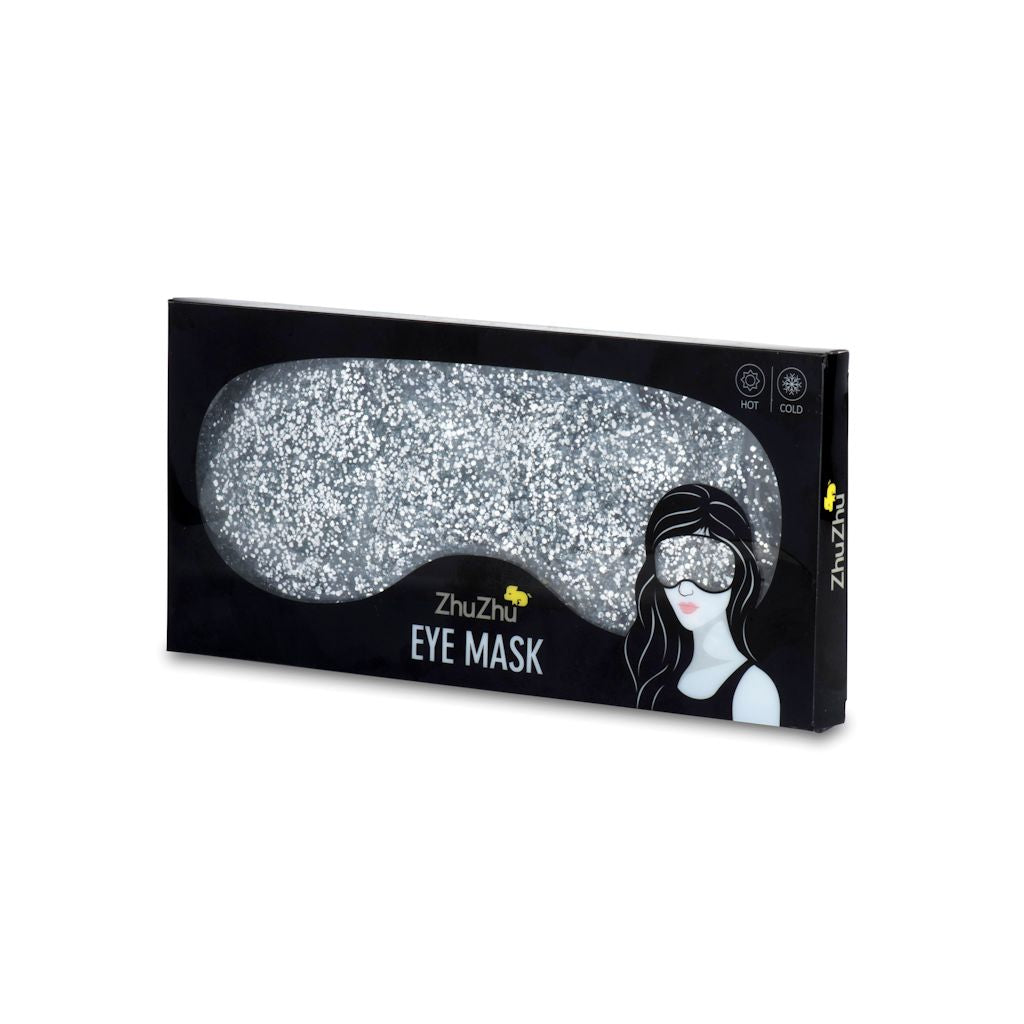 Zhu-Zhu Glitter Gel Hot & Cold Eye Mask - Silver