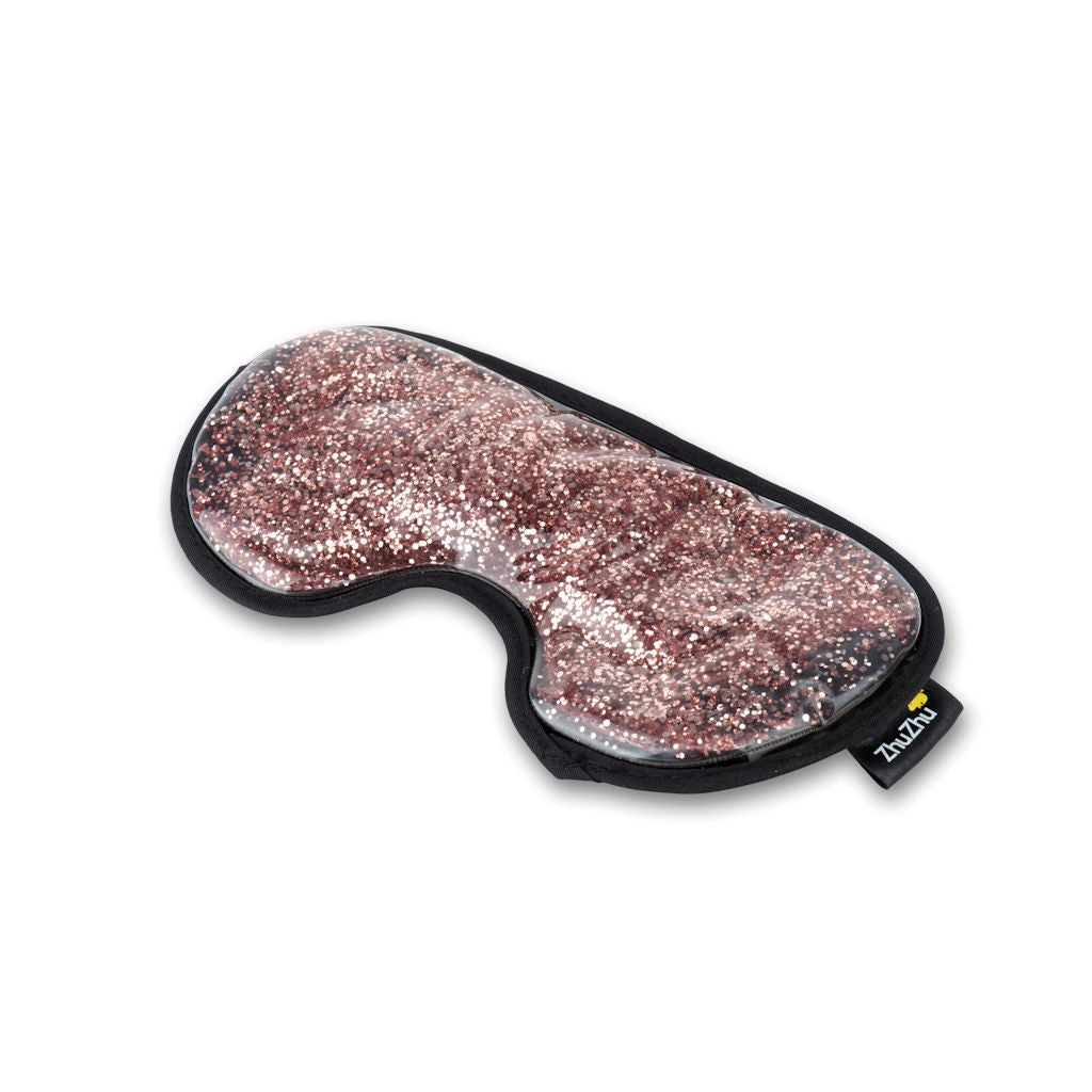 Zhu-Zhu Glitter Gel Hot & Cold Eye Mask - Rose Gold